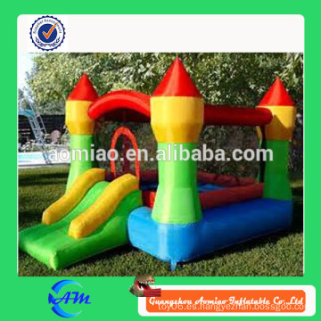 Inflable princesa hop feliz castillo hinchable con bomba de aire barato diseño simple